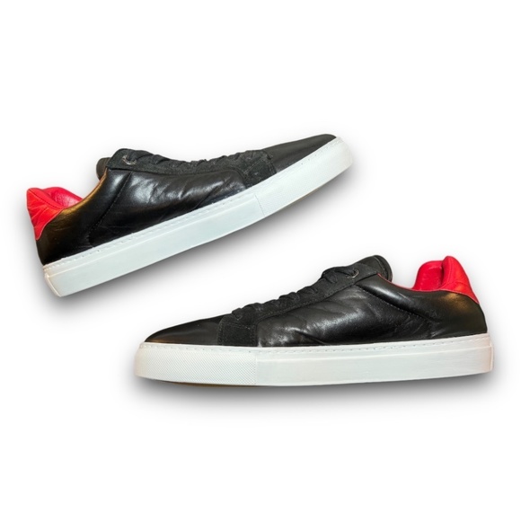 Zadig & Voltaire Red, Black and White Lightning Bolt Leather Sneakers Size 44 - Picture 12 of 15